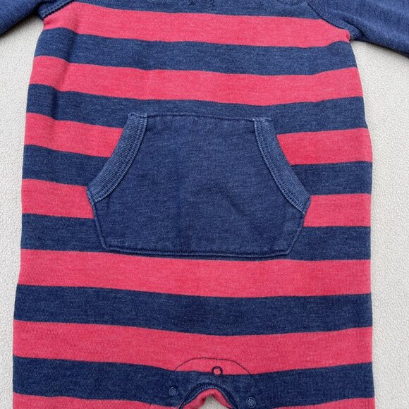 Gap Striped Pocket Romper 12-18 Months - Picture 4 of 6
